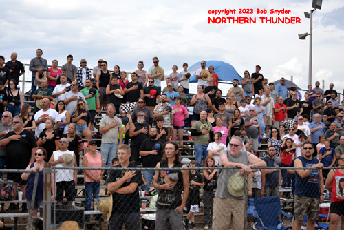 Spectators standing